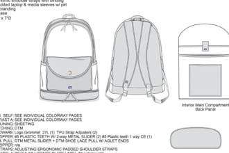 design professional bags backpacks luggage suitcases and manufacturing tech pack