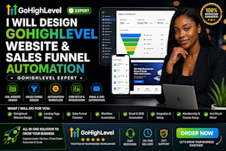 do gohighlevel website design sales funnel, gohighlevel automation expert