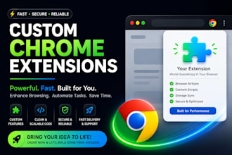develop custom chrome extension solutions