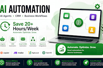 build ai agents, ai automations, CRM workflows and business automations