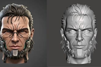 create realistic 3d head models for games and animation