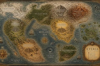 make an amazing world or regional custom fantasy map