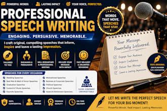create a custom speech that sounds powerful, polished, and personal