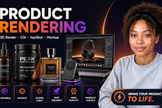 product rendering, 3d render, cgi product visualization, keyshot, product mockup