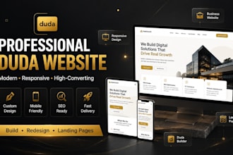 build a duda website, duda website design and redesign duda landing page
