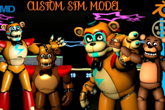 port edit create custom sfm model fnaf l4d2 mmd tf2 gmod vrchat character model