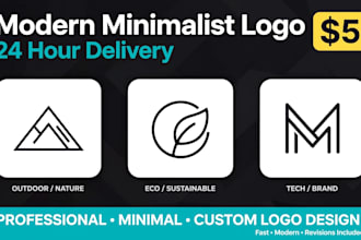design a professional minimalist brand logo