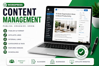 manage and publish your wordpress blog content
