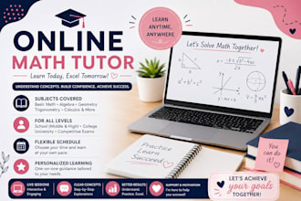 teach mathematics online for school and college students