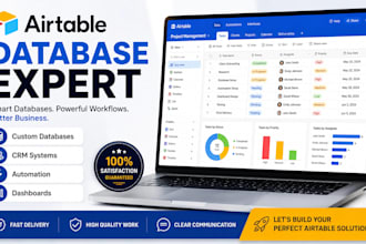 build a custom airtable database, CRM, and automation