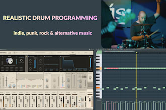 program realistic midi drums for your indie, rock, or metal song