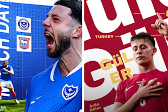 create stunning sports posters and football graphics