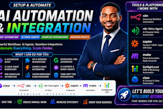 claw n8n ai automation n8n voice agent zapier  gohighlevel CRM make integration