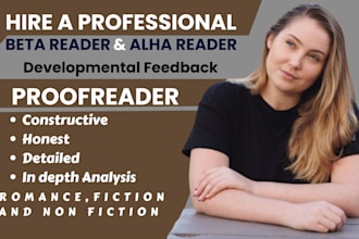 beta read your fantasy, romance, historical, dark, thriller or erotica book