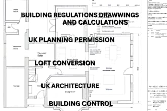 do UK building regulation structural drawing for loft conversion house extension