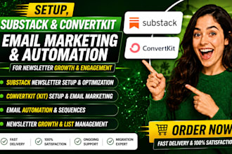 substack setup substack newsletter convertkit email marketing kit automation
