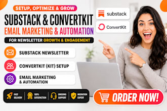 substack setup substack newsletter convertkit email marketing kit automation