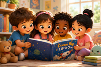 design canva children ebooks, storybooks, workbooks for amazon KDP