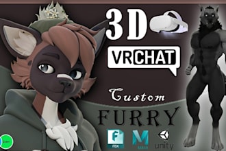 create a furry vrchat realistic avatar from scratch