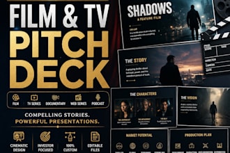 design film pitch decks, documentary, TV web series, show, podcast pitch deck