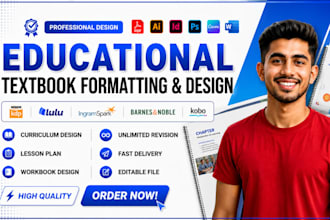 design and format educational textbooks, workbooks and teacher guides