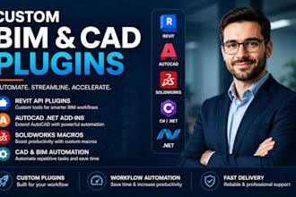 create custom bim and cad plugins 3d cad automation, solidworks macros