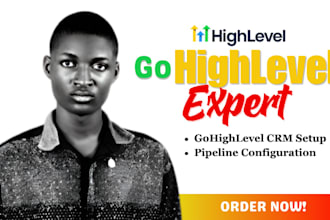 automate your gohighlevel, setup ghl CRM, pipeline and lead follow up and sales