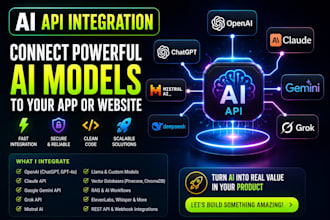 integrate openai, claude, or any llm API into your existing app