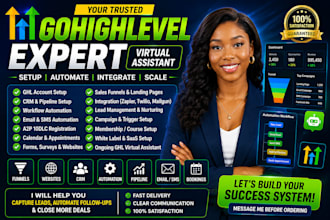 gohighlevel virtual assistant,ghl workflow expert,ghl crm automation,ghl website