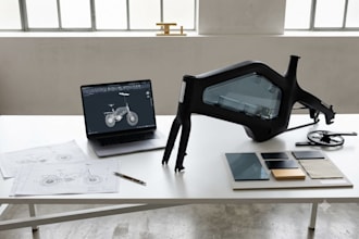 design your product or electric bike with professional 3d modelling and renders