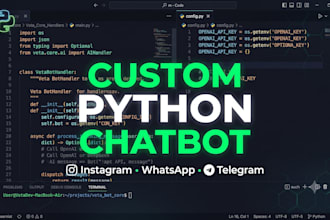 build an ai chatbot for instagram whatsapp and telegram
