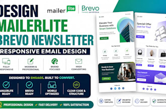 design mailerlite email template brevo newsletter responsive email design