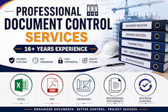 provide professional document control and engineering document management