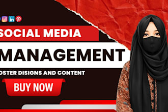 manage social media marketing, poster designs, and create content