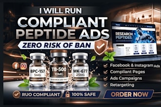 solve peptide ads issue run approved peptide ads on meta ads peptide marketing
