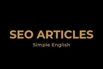write seo blog posts and website articles in simple english