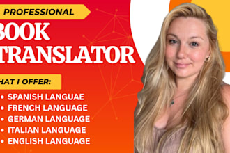 professionally translate your book with accuracy and native fluency