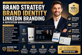 build brand strategy,brand identity, linkedin branding and reputation management