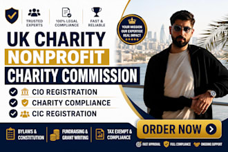 uk charity nonprofit charity commission cio registration charity compliance cic