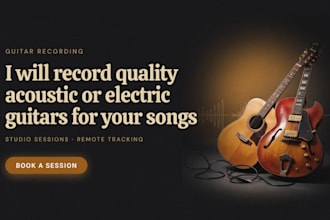 record electric or acoustic guitar