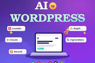 do lovable, bolt, base44, claude or replit to wordpress using elementor