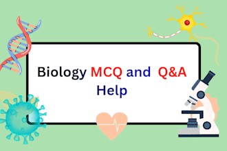 create basic biology mcqs and short questions for students