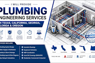 provide plumbing engineering services in texas california georgia florida oregon