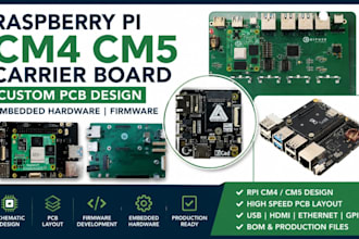 design raspberry pi cm4 cm5 carrier board custom pcb embedded hardware firmware