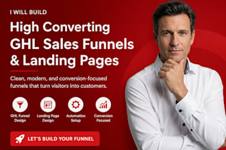 design ghl sales funnel gohighlevel website design ghl landing page gohighlevel