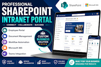 create a professional sharepoint intranet portal for your business
