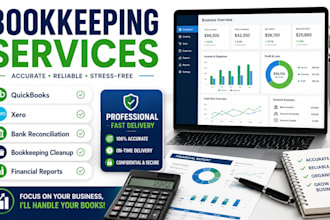 bookkeeping in quickbooks and xero with bank reconciliation