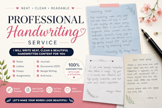 write beautiful handwritten notes, letters, and assignments