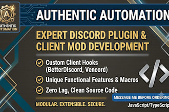 develop custom discord plugins and client mod scripts
