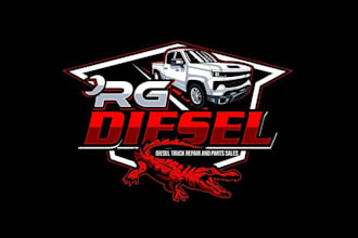 make stand out logo for awesome car diesel performance shop